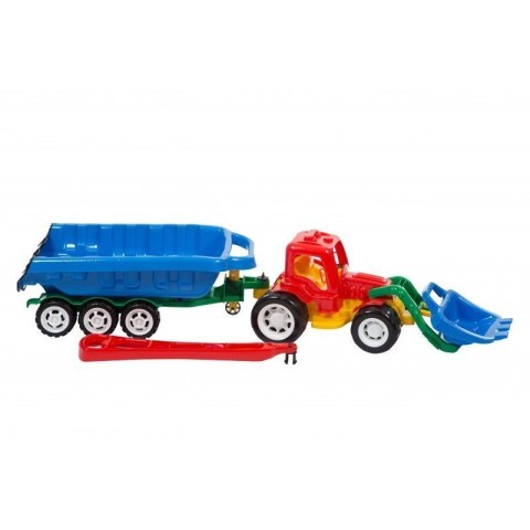 Spychacz z przyczepą+rączka LESZKO LESZKO