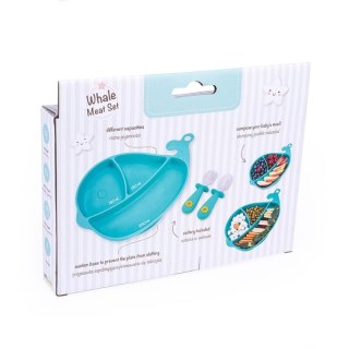 Talerz wieloryb+sztuć. morski GILIGUMS GILIGUMS