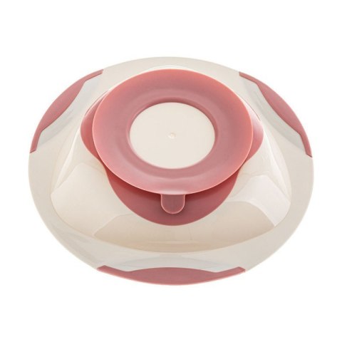 Talerzyk z przyzsawką róż/szar AKUKU ALBIS