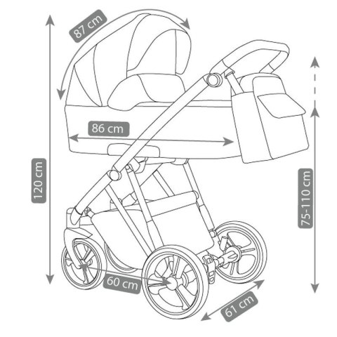 Wózek navo nv-01 CAMARELO CAMARELO