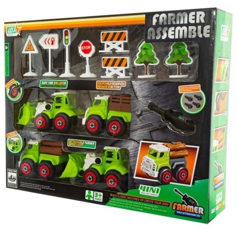 Zabawka pojazdy rolnicze do składania EUROBABY ZABAWKI EUROBABY ZABAWKI